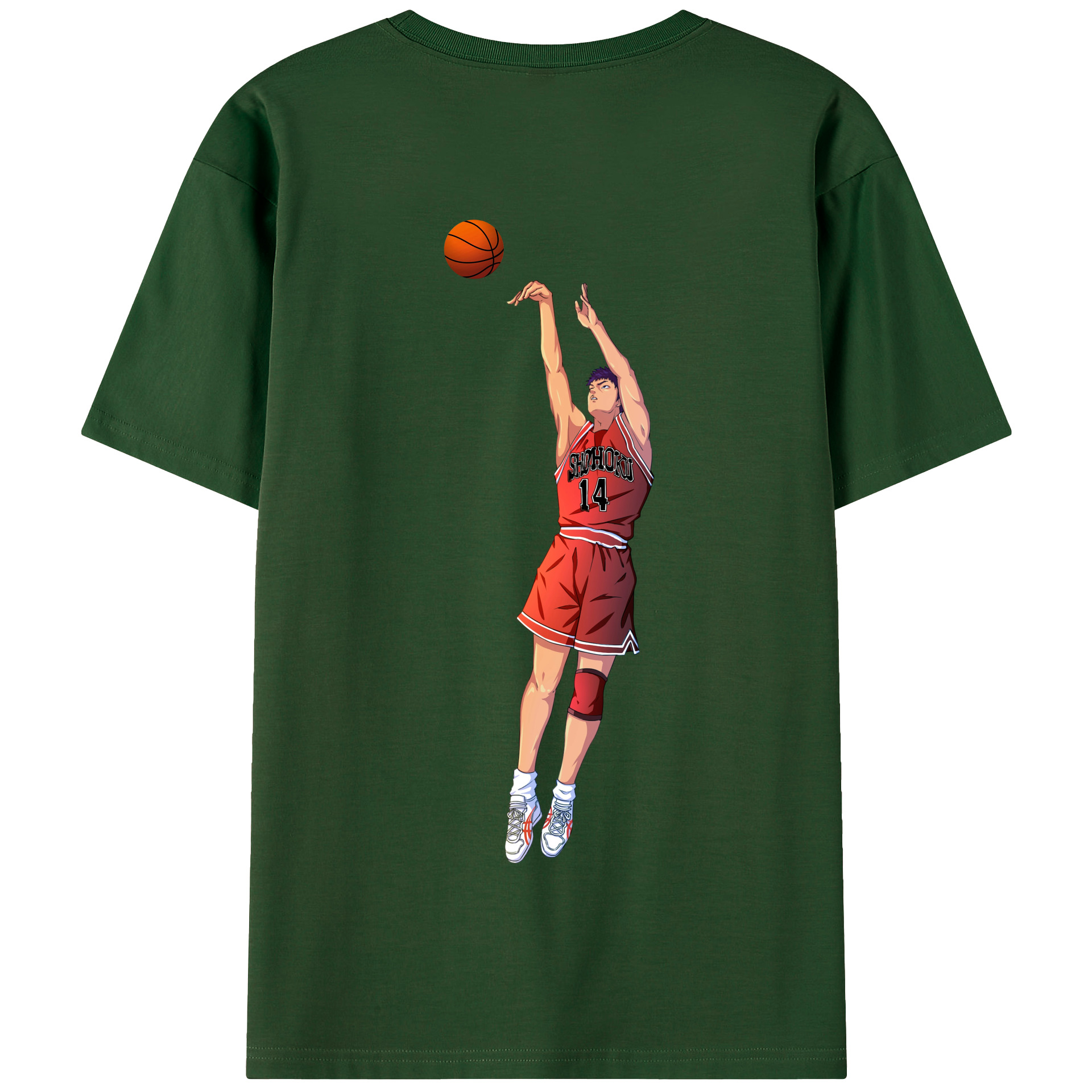 SLAM DUNK／スラムダンク 綿100％半袖Tシャツ（背面プリント）